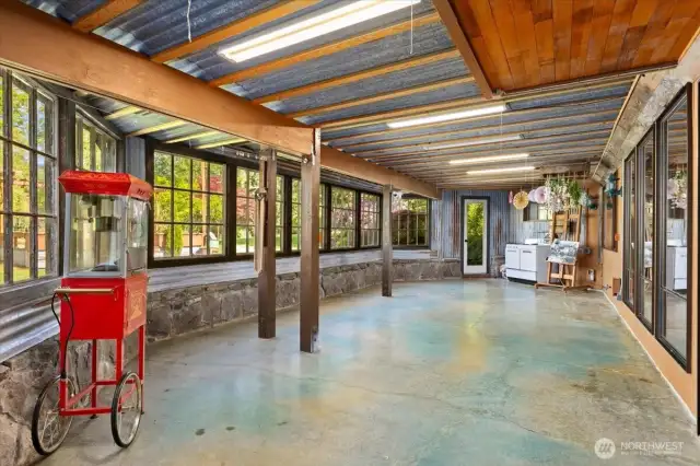Sunroom in the lower level.