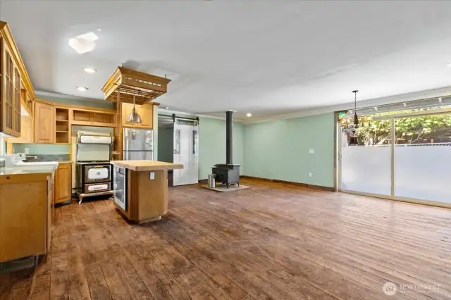 Non-conforming 800 sq ft unit offers versatile space for guests, rental income, or multi-generational living.