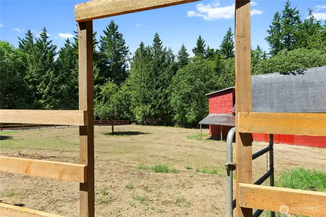 Gate to Pasture and Barn