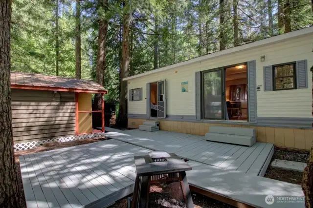 This property features 1 shed, 1 gazebo and a trailer - plenty of sleeping and storage options