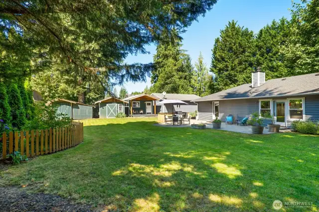 With nearly half an acre, there's room to run and play!