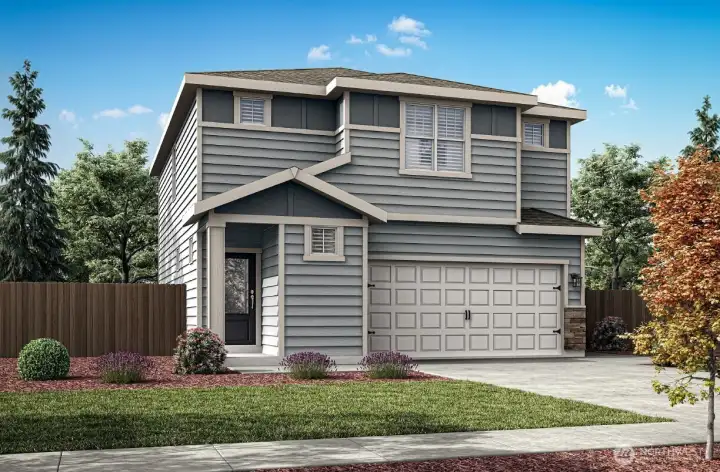 Example of the Hawthorn floorplan to be located at 9756 Hay St SE
