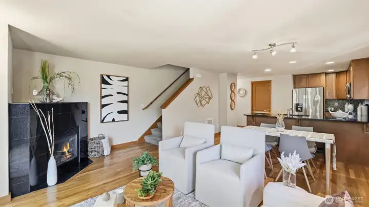 Hardwood floors throughout the main floor