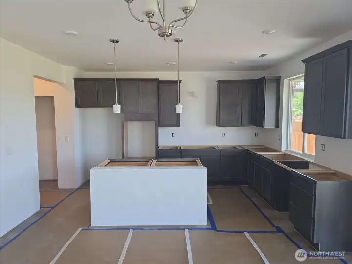 kitchen with dining area
