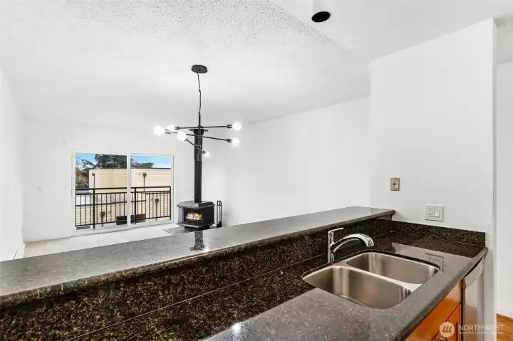 Prep dinner, watch TV, enjoy view or visit with company