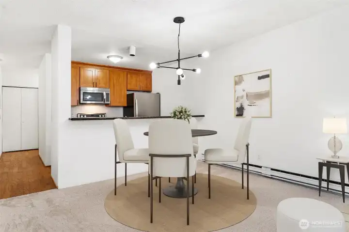 Dining area or extended living area- Virtually staged