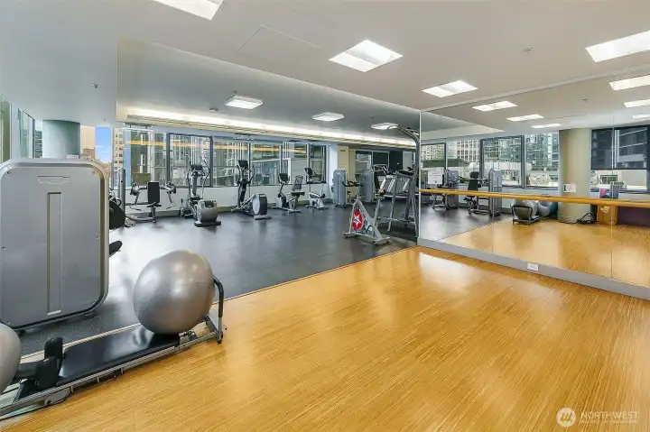 Exercise studio too.