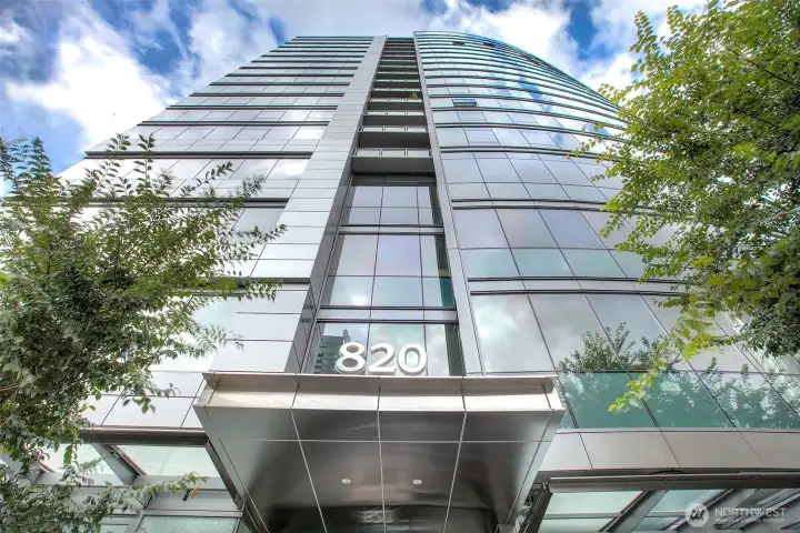 Enso Condominiums stands proud in South Lake Union.