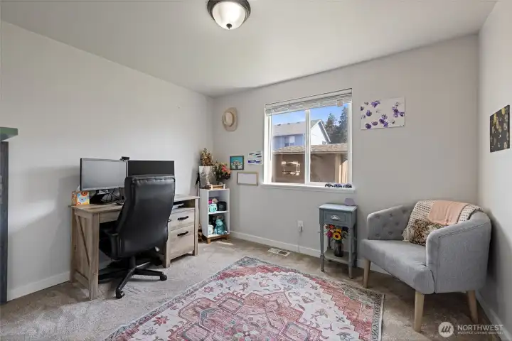 Bedroom #3 currently used as an office