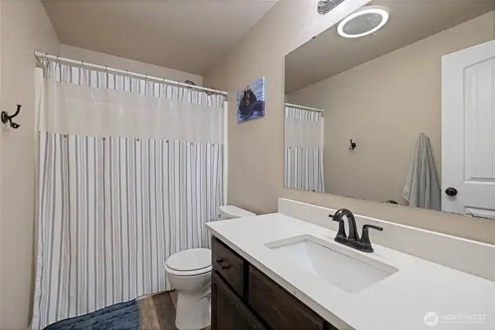 Hallway bathroom