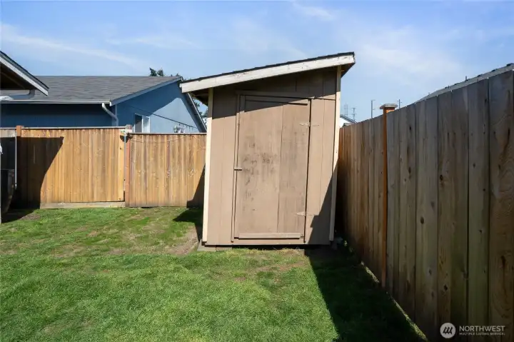 Storage shed for your yard equipment