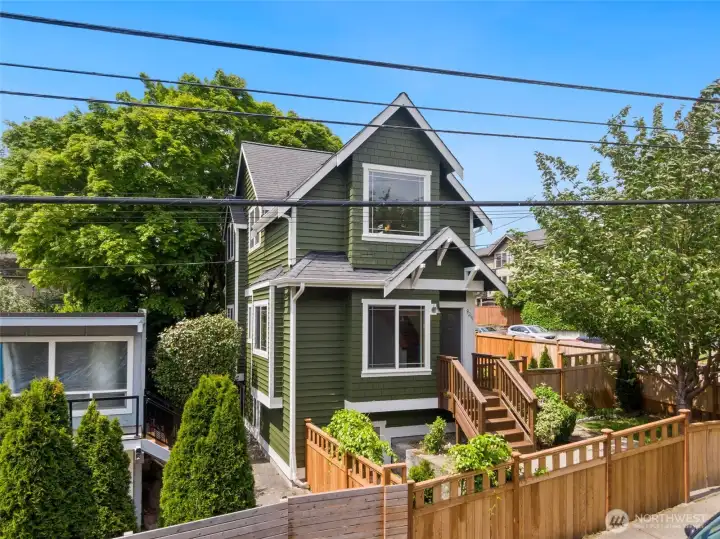 Welcome Home, this corner lot Craftsman Style home has fresh paint inside and out.