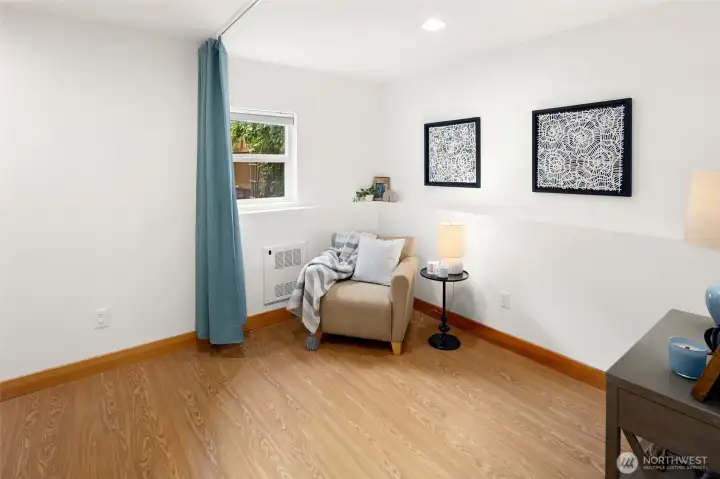 Flex space, media area, home office.