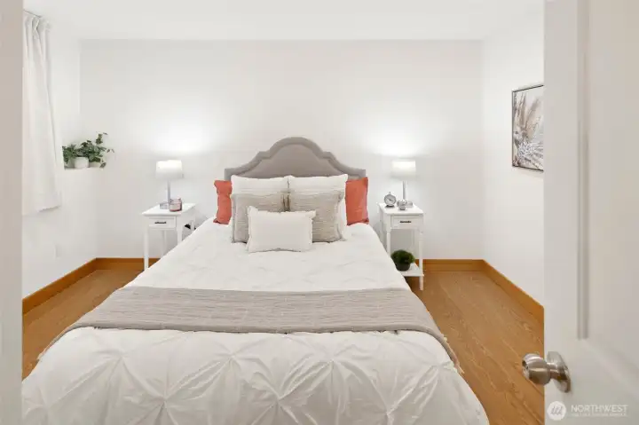 2nd bedroom with room for a king bed.