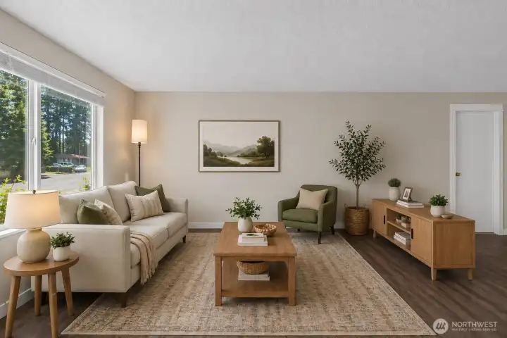 Another option for this living room as seen here virtually staged
