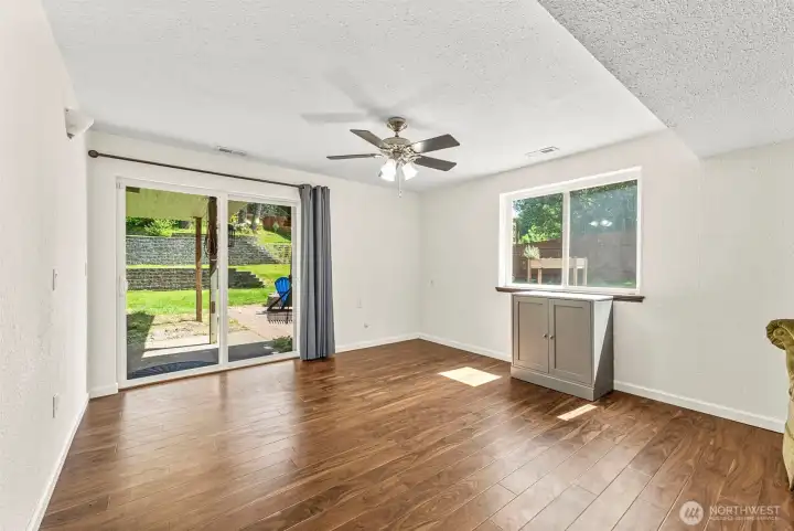 downstairs bonus room