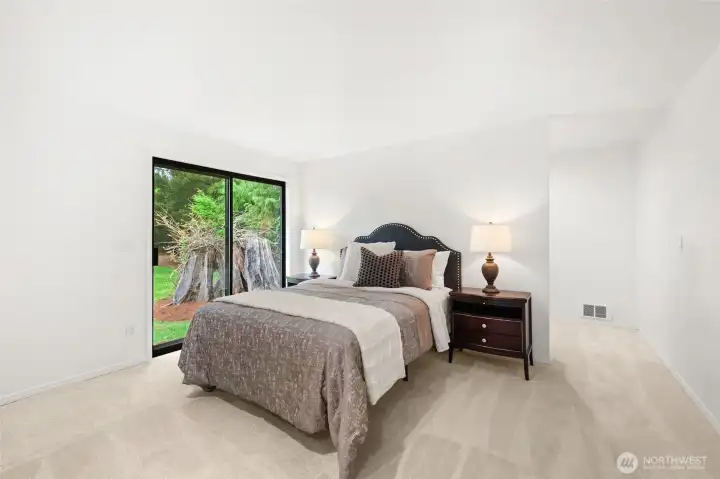 Large primary bedroom with walk-n-closet
