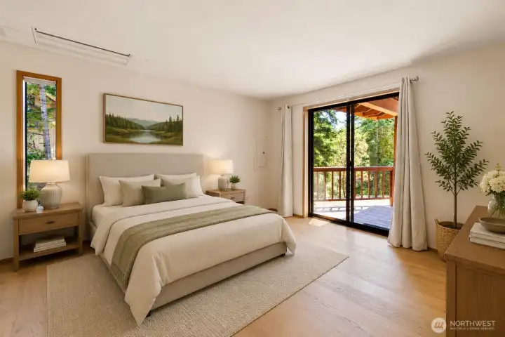 Virtually Staged - Primary bedroom