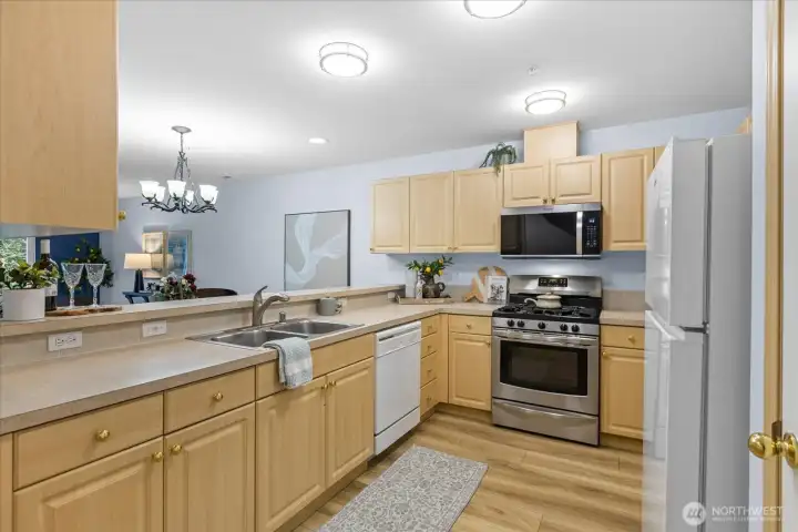 New LVP flooring throughout. Open, spacious kitchen