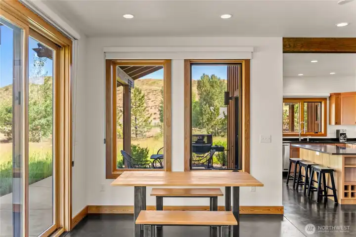 Locally designed and built, the one level1,386 sq ft layout features 2 bedrooms, 2 bathrooms, an office, laundry, and an open great room that flows seamlessly for easy living.