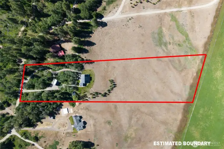 Deeded access walking easement from your property to the Methow River.