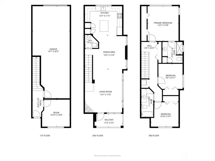 3 Story Townhome Floorplan 3 Story Townhome Floorplan