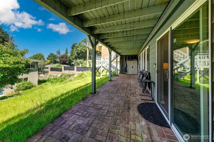 Lower level patio