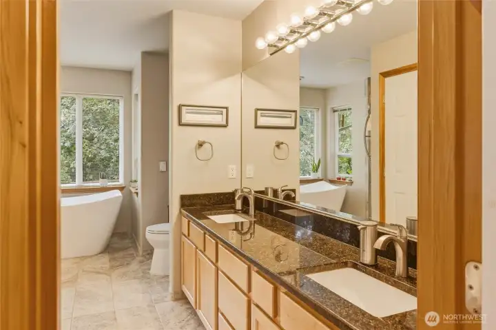 Warm radiant floors await as you get out of your soak! Warm radiant floors await as you get out of your soak!