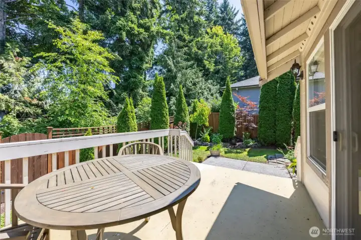 Back deck view. Back deck view.