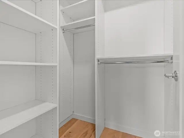 Nice walk-in closet!