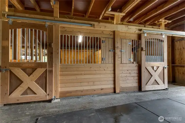 Front of stall view