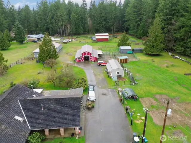 Drone view of the developed land