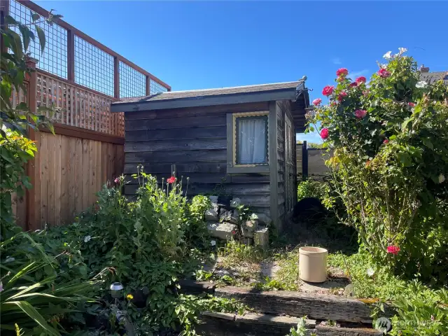Awesome shop for projects in this sweet garden