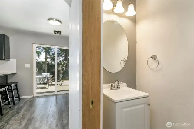 Powder room on main floor