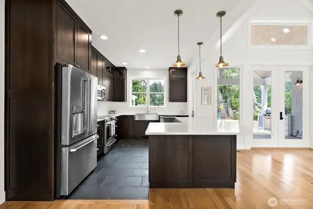 Soft Close Cabinetry, Slate Flooring, Quartz Counters and Stainless Appliances. Perfection.