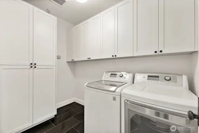 Utility Room with Ample Storage. Appliances Convey with the Property.
