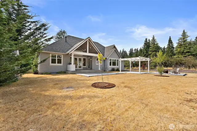Level Back Yard for All of Your Entertaining.