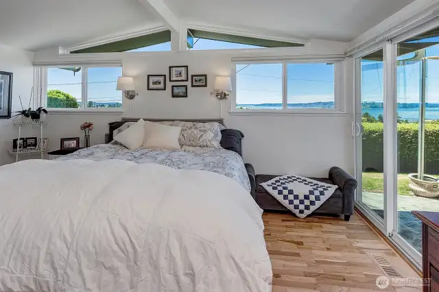 ~primary bedroom with sliders to front patio