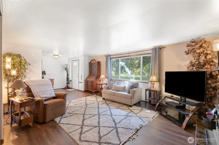 Large trees provide nice shade for the house. Helps keep the house cool during the hot summer days we get here!