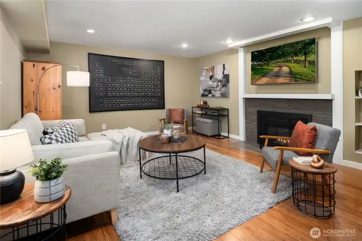 The lower level features this 3rd bedroom or second lounge area if preferred. 3 kids were raised in the house with this lower bedroom shared by the boys.