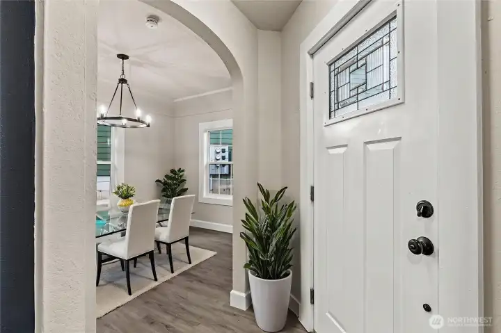 Virtually Staged Dining Room