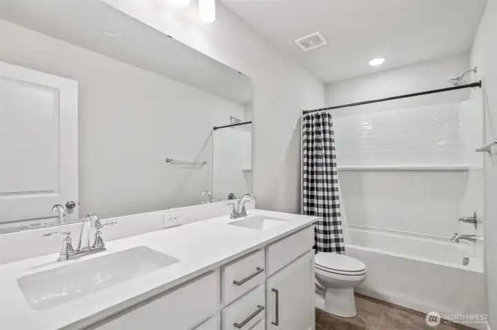 Hall Bath on Upper Floor