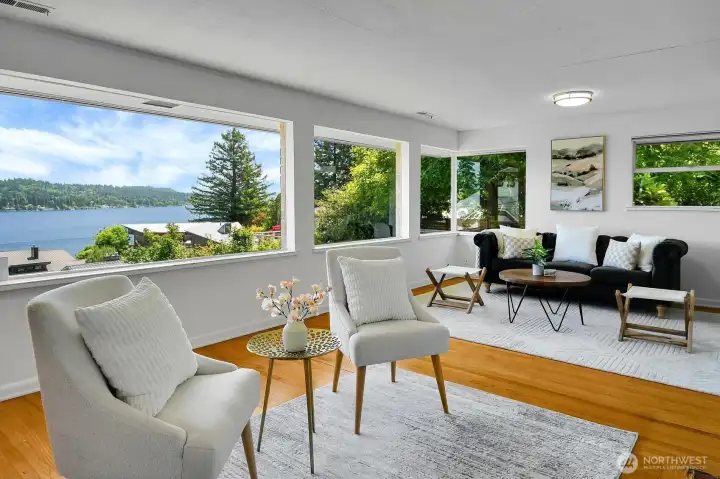 Huge picture windows provide spectacular views and tons of natural light.