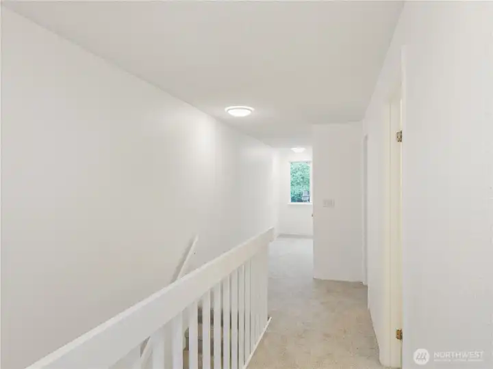 Upstairs find all Bedrooms - peaceful retreats!