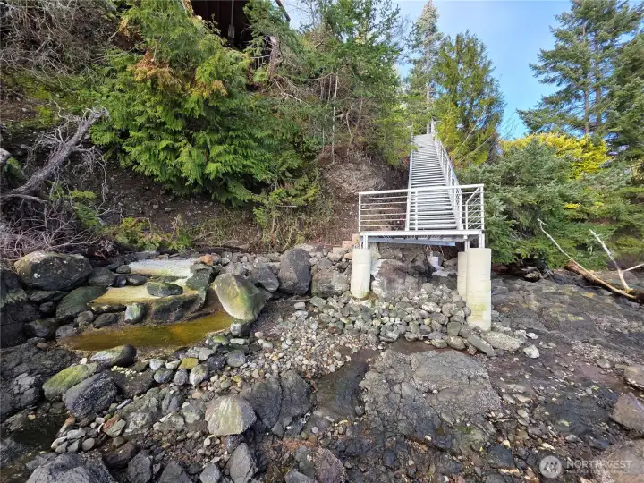 Stairway to your own private beach