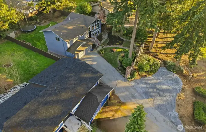 Full Lot View, Extra Gravel Parking Visible