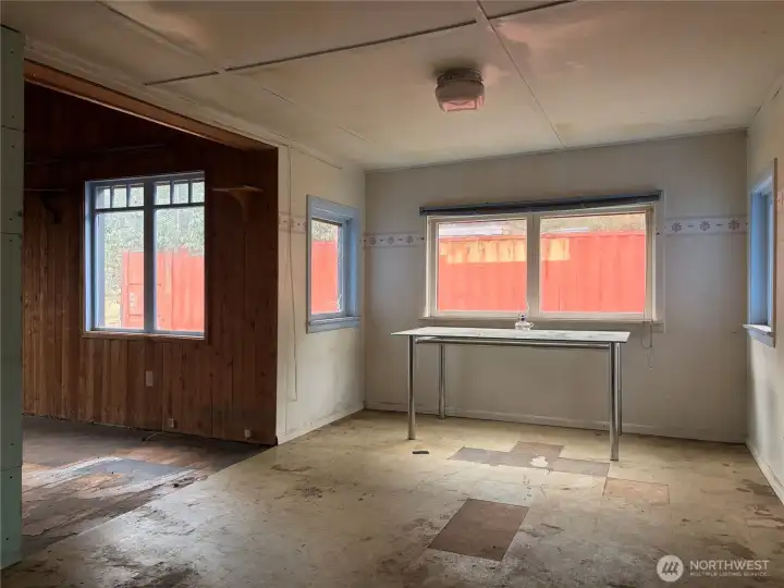 Dining room off the living room