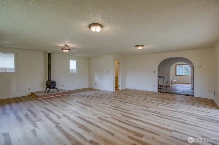 Plenty of room for game tables, movie nights, or rainy coastal weekends indoors
