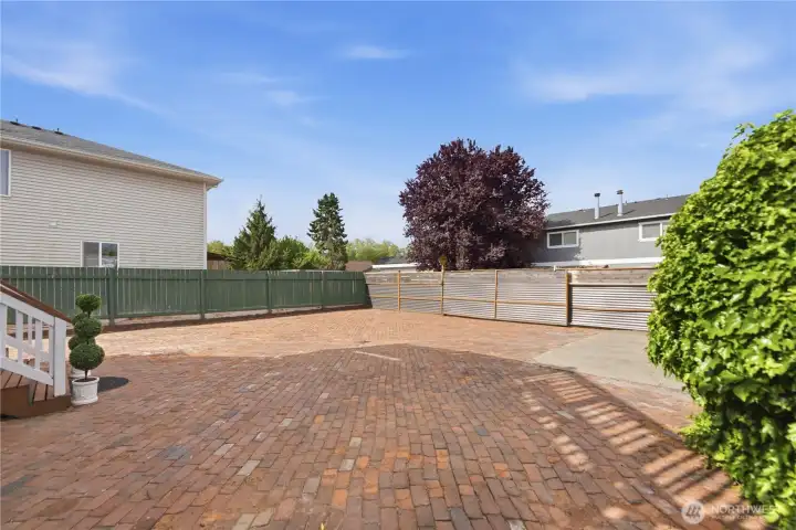 Large backyard, alley access, fenced parking