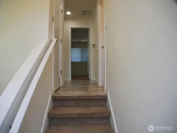 UNIT # 543: At top of it's stair access is a great room to left, a den/bedroom which is what you see shown here, and 2 more bedrooms to the right down the the hall Note: you can see access to coat closet on left and access to bath on right UNIT # 543: At top of it's stair access is a great room to left, a den/bedroom which is what you see shown here, and 2 more bedrooms to the right down the the hall Note: you can see access to coat closet on left and access to bath on right